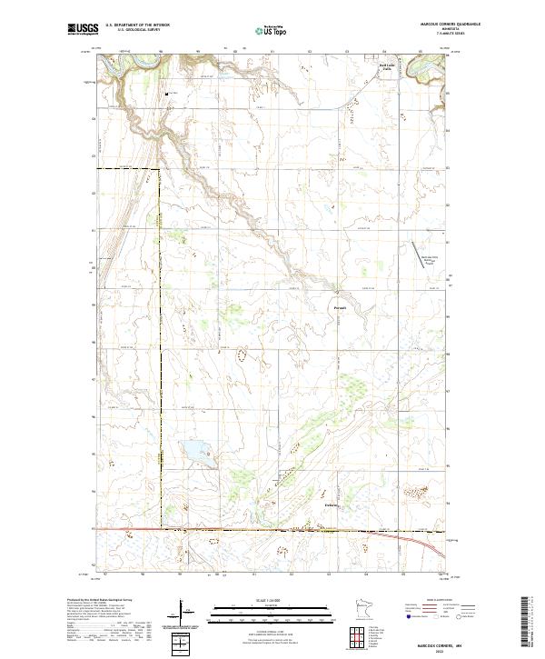USGS Topographic Map – Marcoux Corners