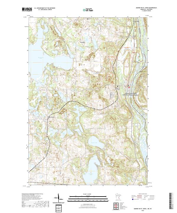 USGS Topographic Map – Marine on St. Croix