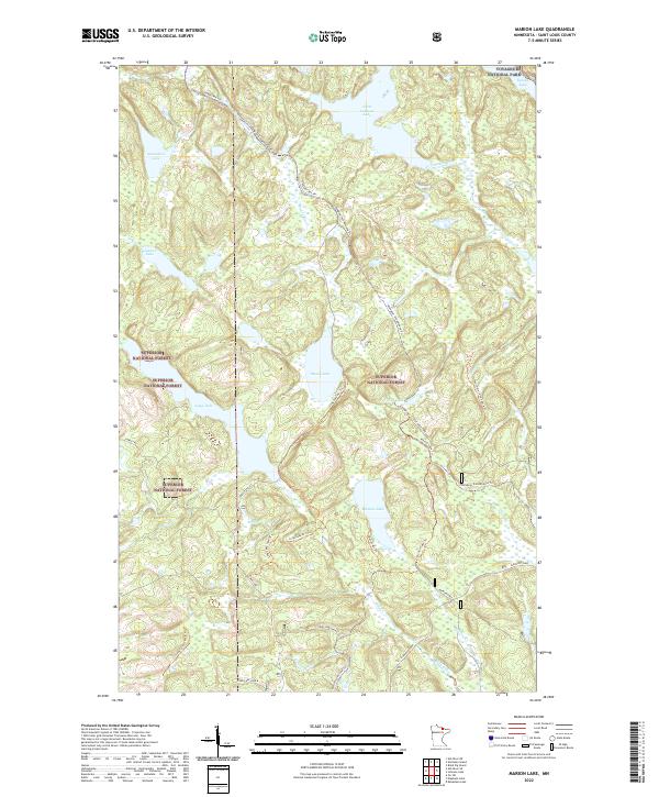USGS Topographic Map – Marion Lake