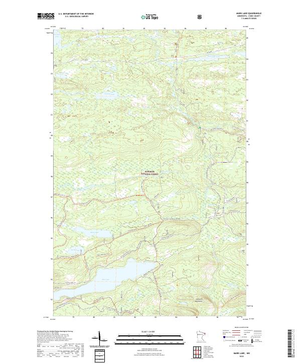 USGS Topographic Map – Mark Lake