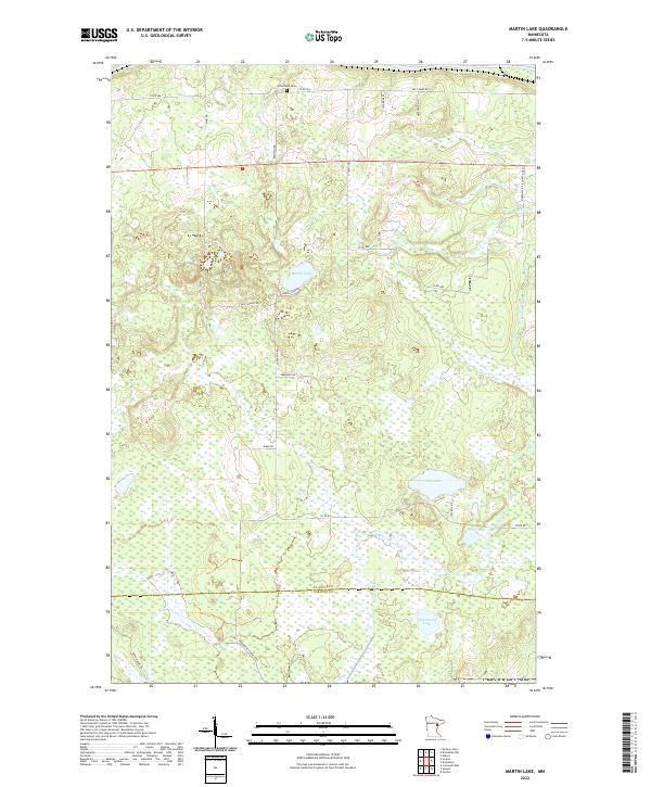 USGS Topographic Map – Martin Lake