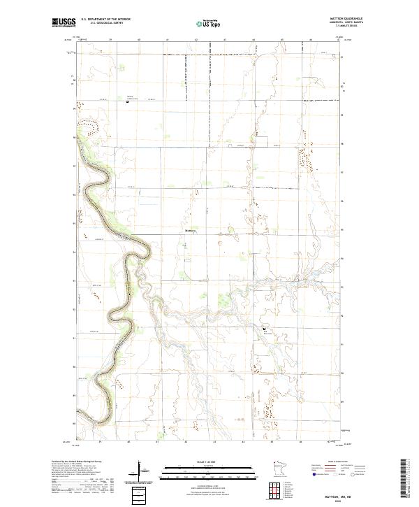 USGS Topographic Map – Mattson