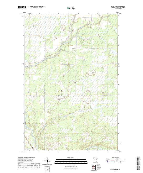 USGS Topographic Map – McCarty River