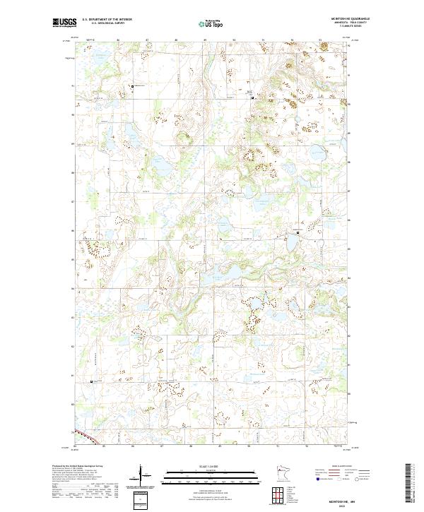 USGS Topographic Map – McIntosh NE