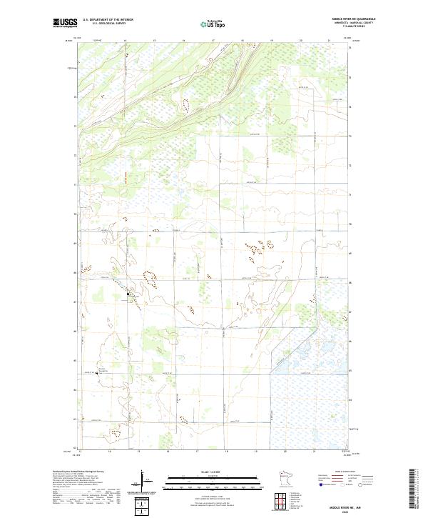 USGS Topographic Map – Middle River NE