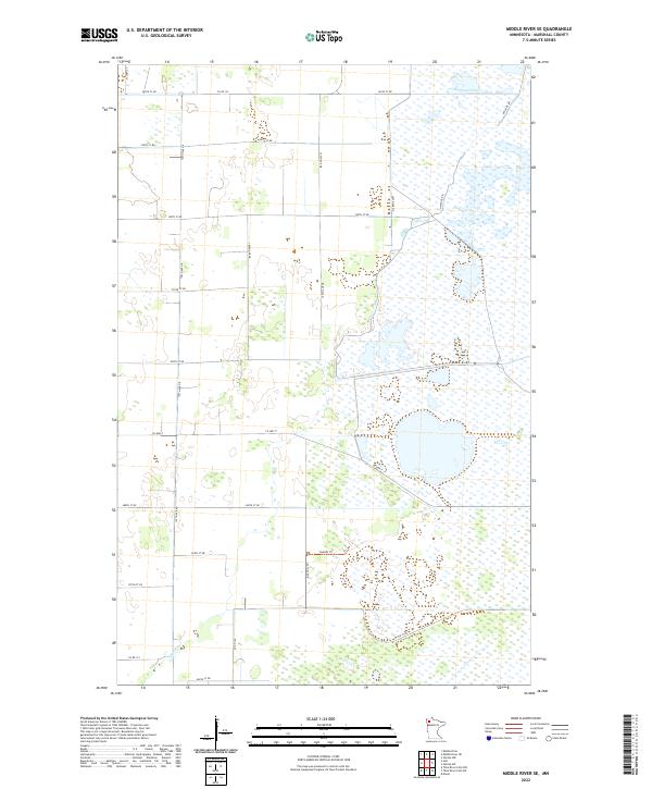 USGS Topographic Map – Middle River SE