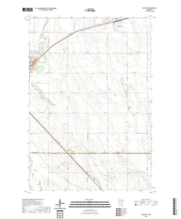 USGS Topographic Map – Milan NW
