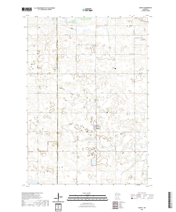 USGS Topographic Map – Milroy