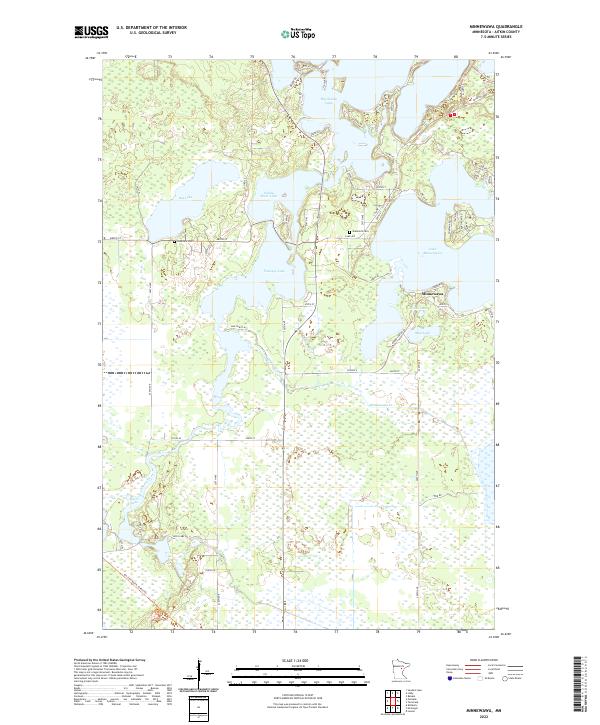 USGS Topographic Map – Minnewawa