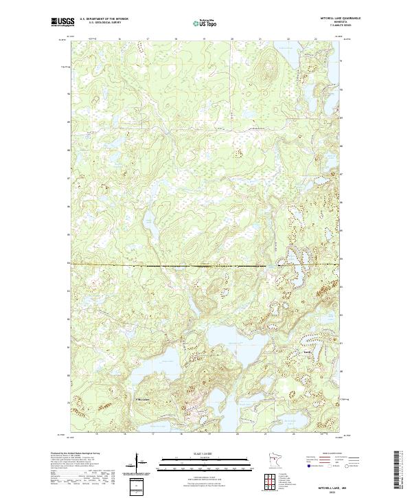 USGS Topographic Map – Mitchell Lake