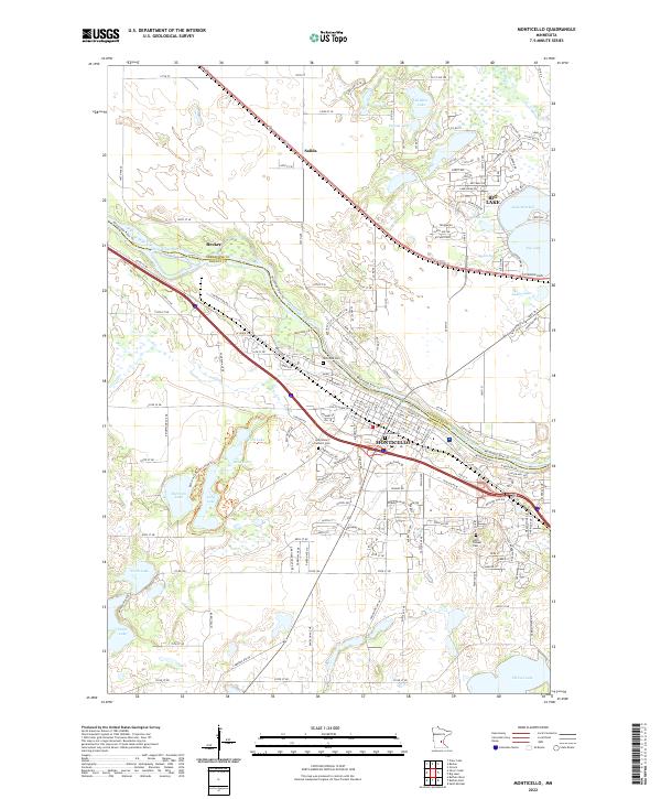 USGS Topographic Map – Monticello