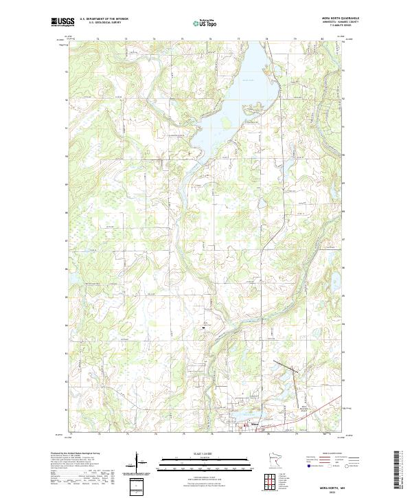 USGS Topographic Map – Mora North