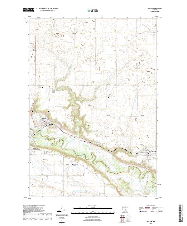 USGS Topographic Map – Morton