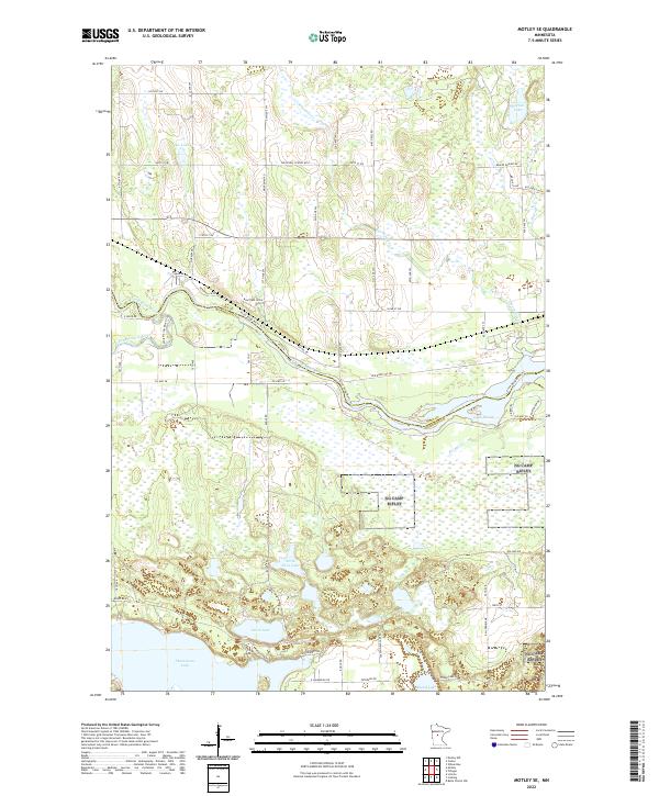 USGS Topographic Map – Motley SE