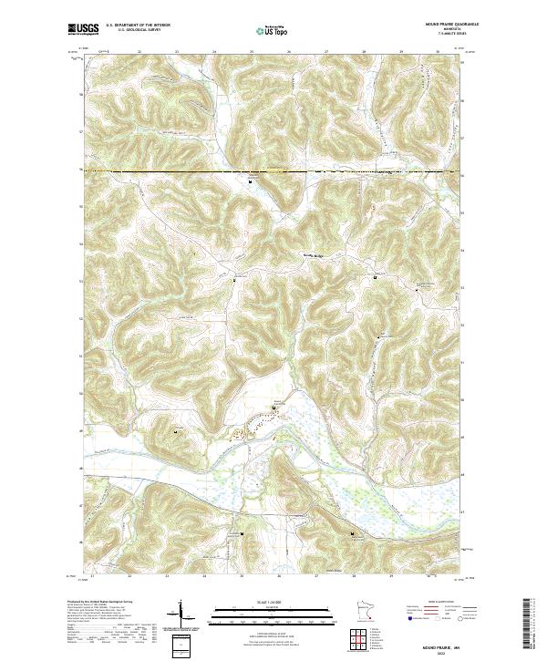 USGS Topographic Map – Mound Prairie