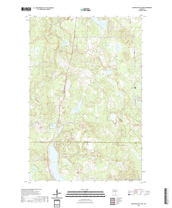 USGS Topographic Map – Mountain Ash Lake