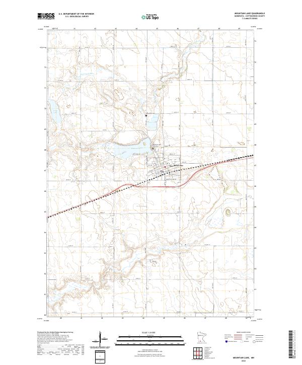 USGS Topographic Map – Mountain Lake