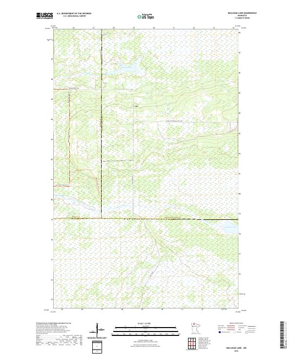 USGS Topographic Map – Mulligan Lake