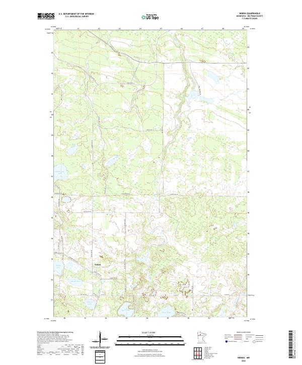 USGS Topographic Map – Nebish