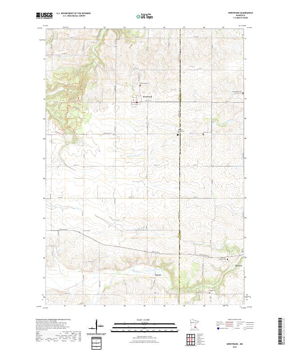 USGS Topographic Map – Nerstrand
