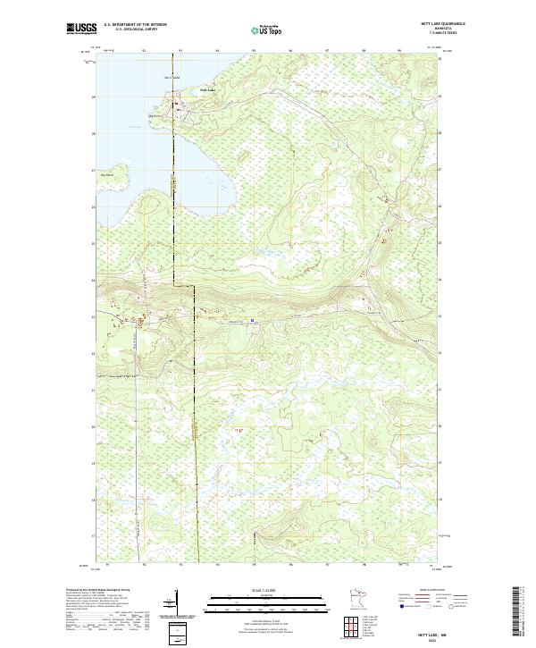 USGS Topographic Map – Nett Lake