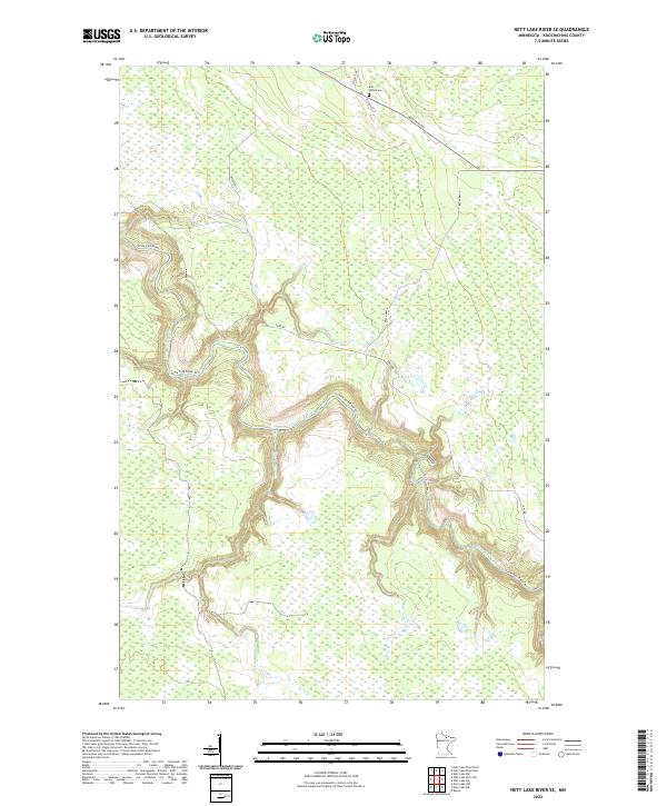 USGS Topographic Map – Nett Lake River SE