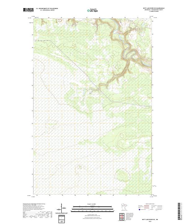 USGS Topographic Map – Nett Lake River SW