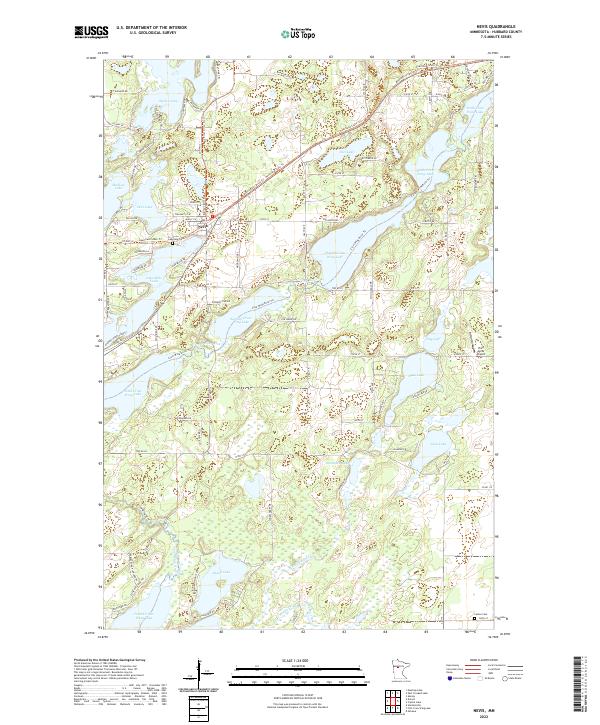 USGS Topographic Map – Nevis