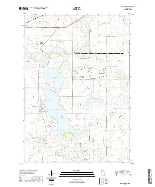 USGS Topographic Map – New Auburn