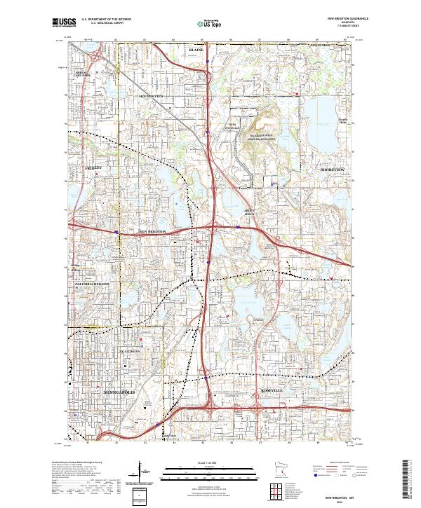 USGS Topographic Map – New Brighton