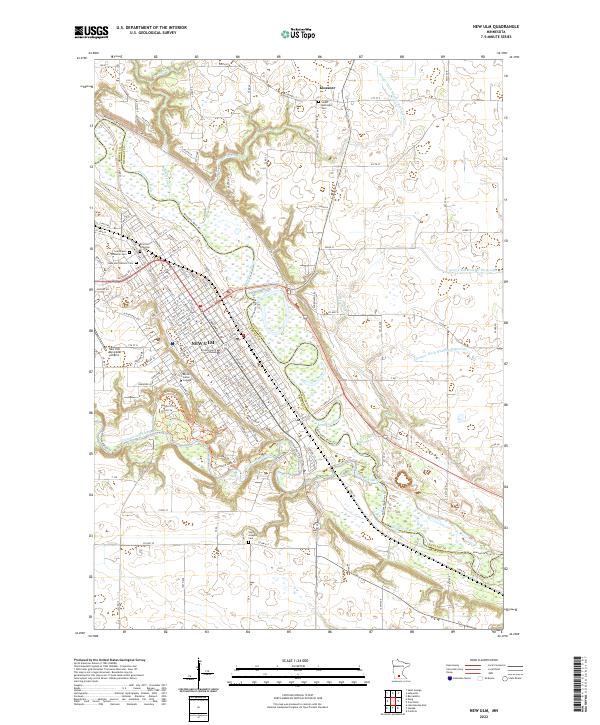 USGS Topographic Map – New Ulm