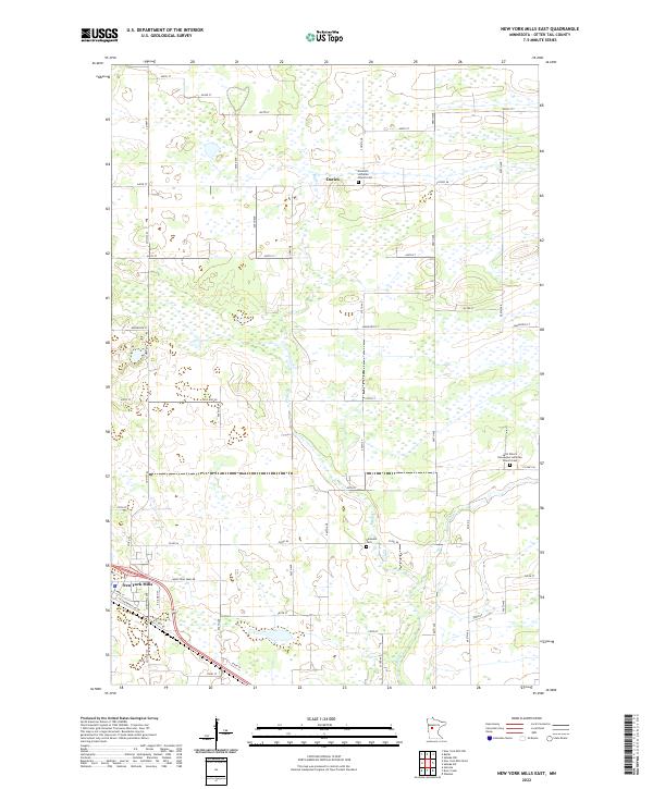 USGS Topographic Map – New York Mills East