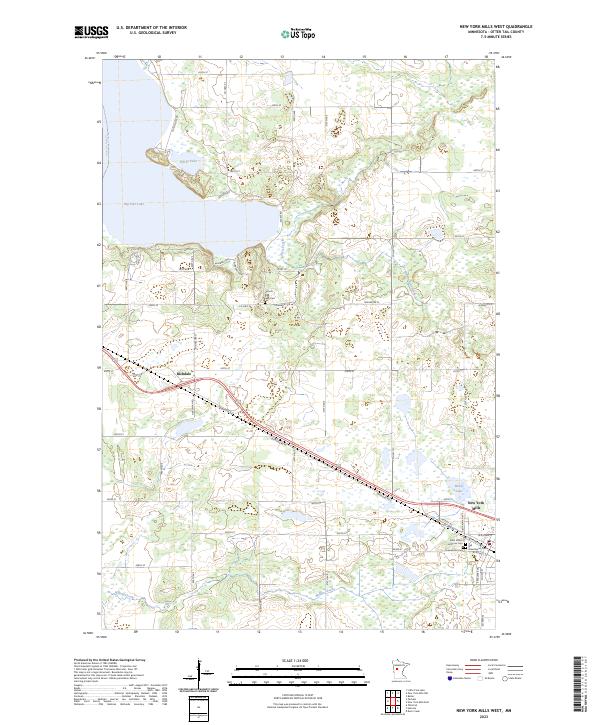 USGS Topographic Map – New York Mills West