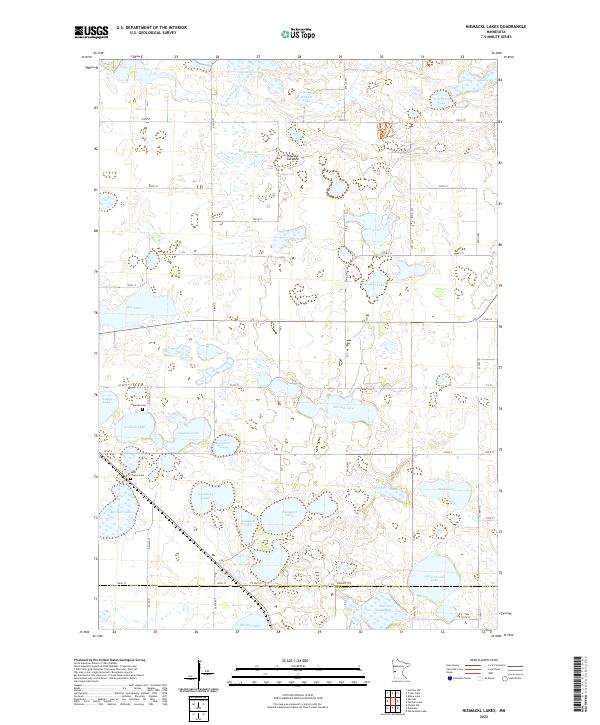 USGS Topographic Map – Niemackl Lakes