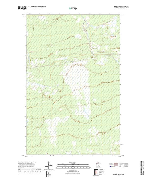 USGS Topographic Map – Norman Lake SE