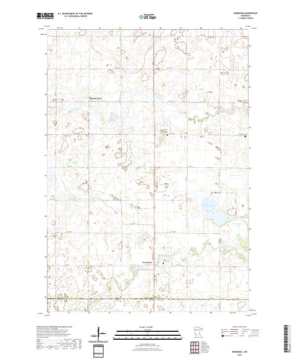USGS Topographic Map – Normania