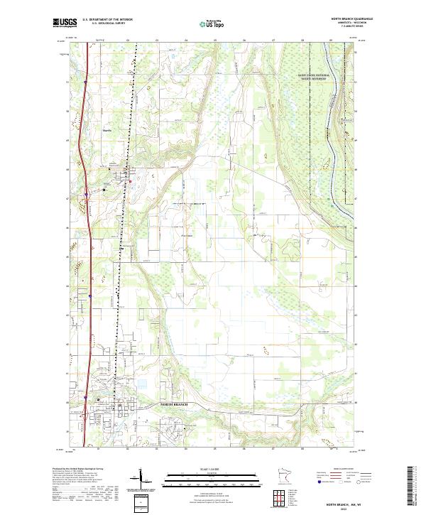 USGS Topographic Map – North Branch