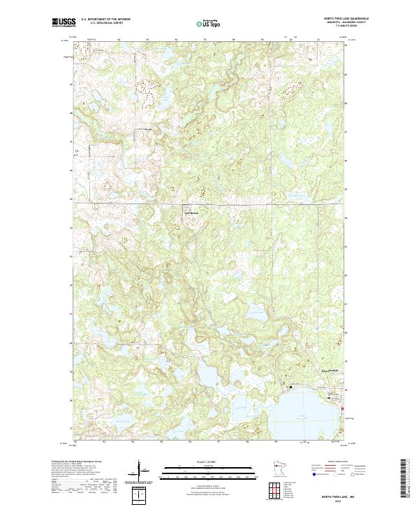 USGS Topographic Map – North Twin Lake