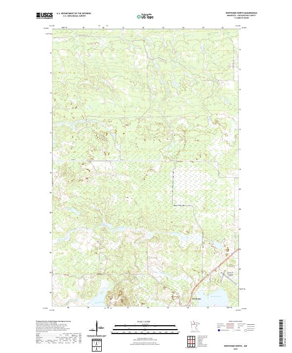 USGS Topographic Map – Northome North