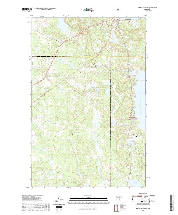 USGS Topographic Map – Northome South