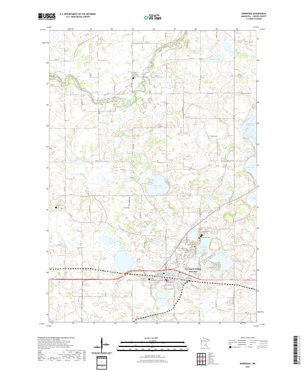 USGS Topographic Map – Norwood