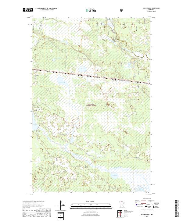 USGS Topographic Map – Nushka Lake