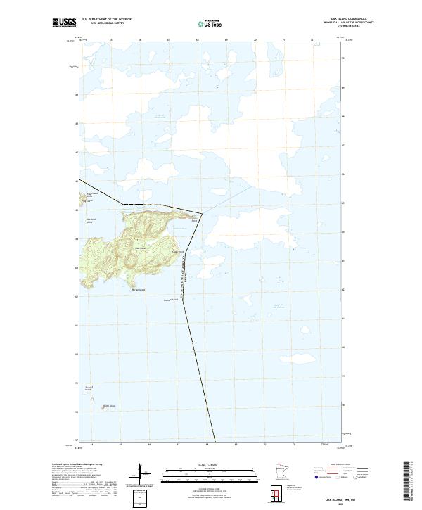 USGS Topographic Map – Oak Island