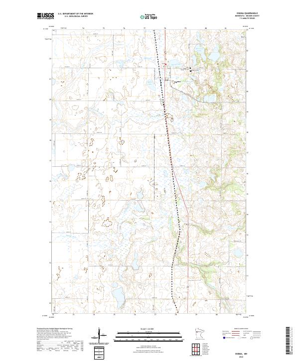 USGS Topographic Map – Ogema