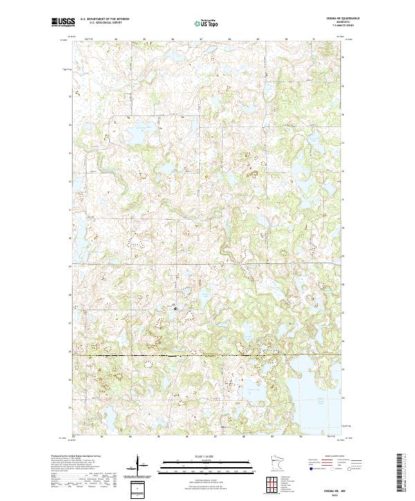 USGS Topographic Map – Ogema NE