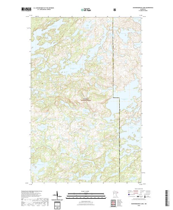 USGS Topographic Map – Ogishkemuncie Lake