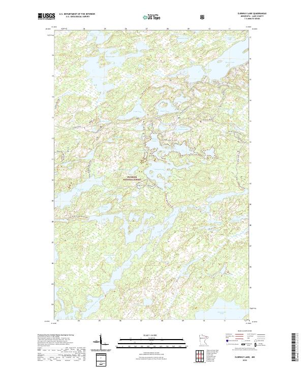 USGS Topographic Map – Ojibway Lake