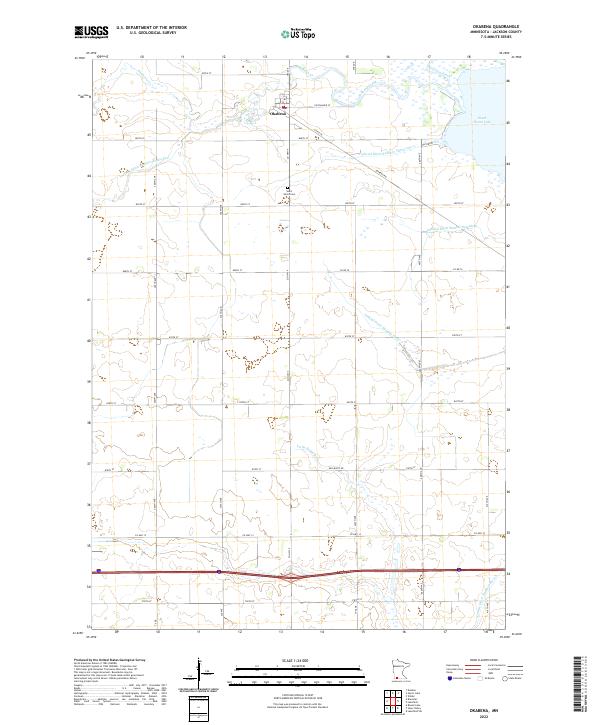 USGS Topographic Map – Okabena