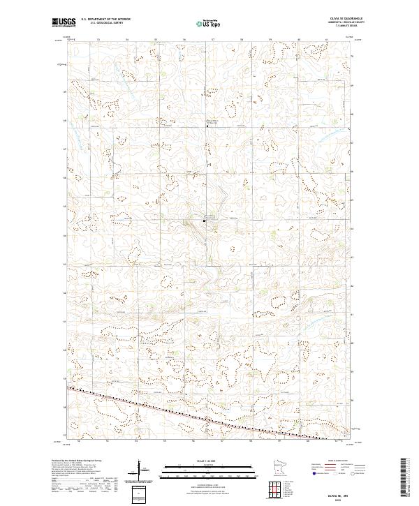 USGS Topographic Map – Olivia SE