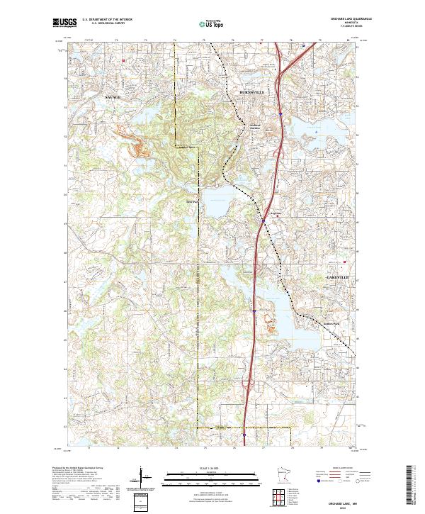 USGS Topographic Map – Orchard Lake